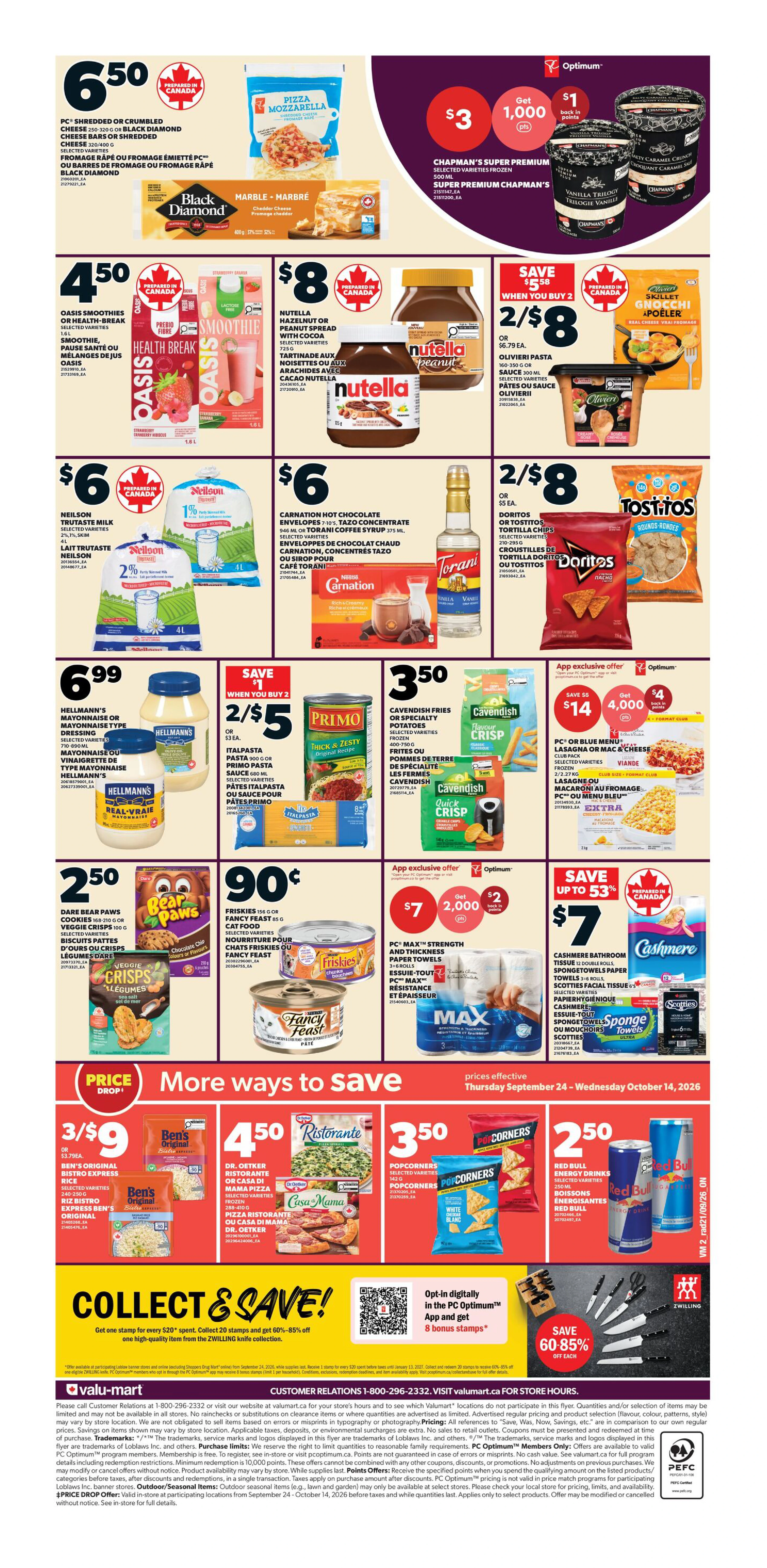 Valu-Mart Weekly Flyer - Valid Thursday, September 24 - Wednesday, September 30 - Page 2