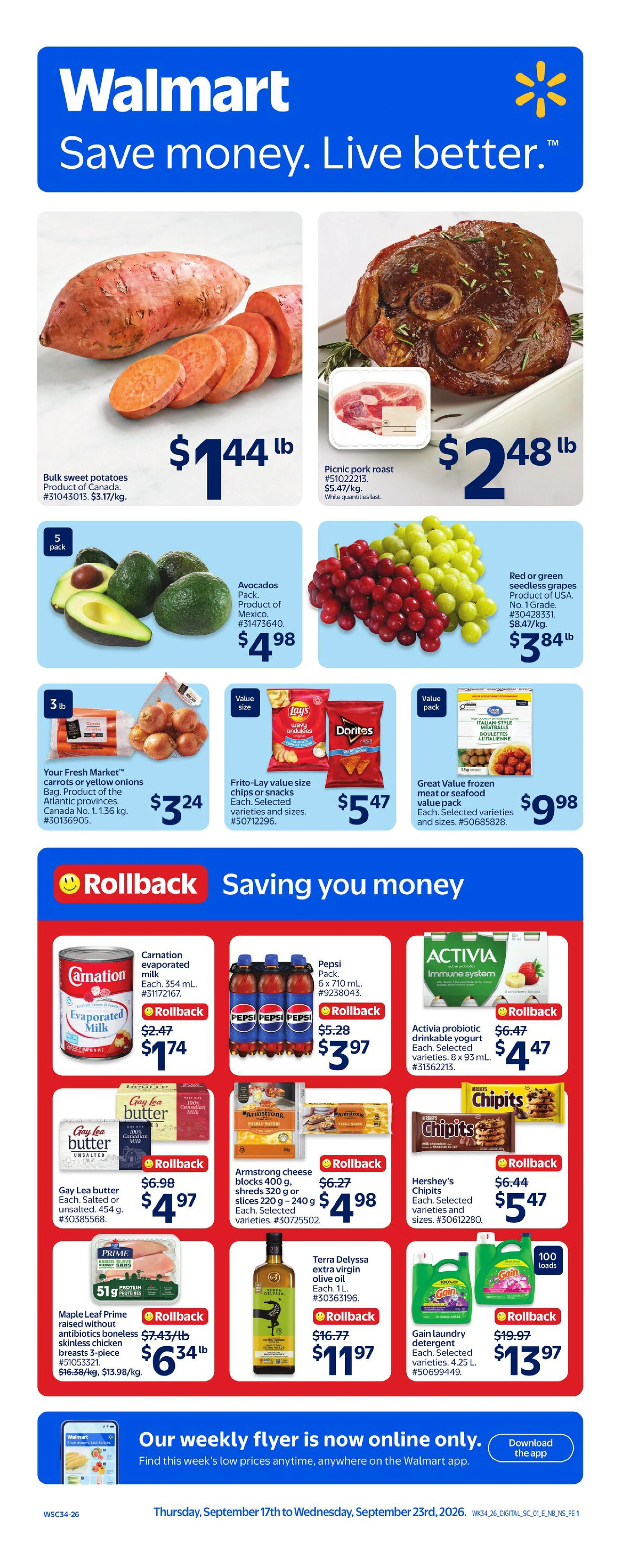 Walmart NB Flyer - Page 1