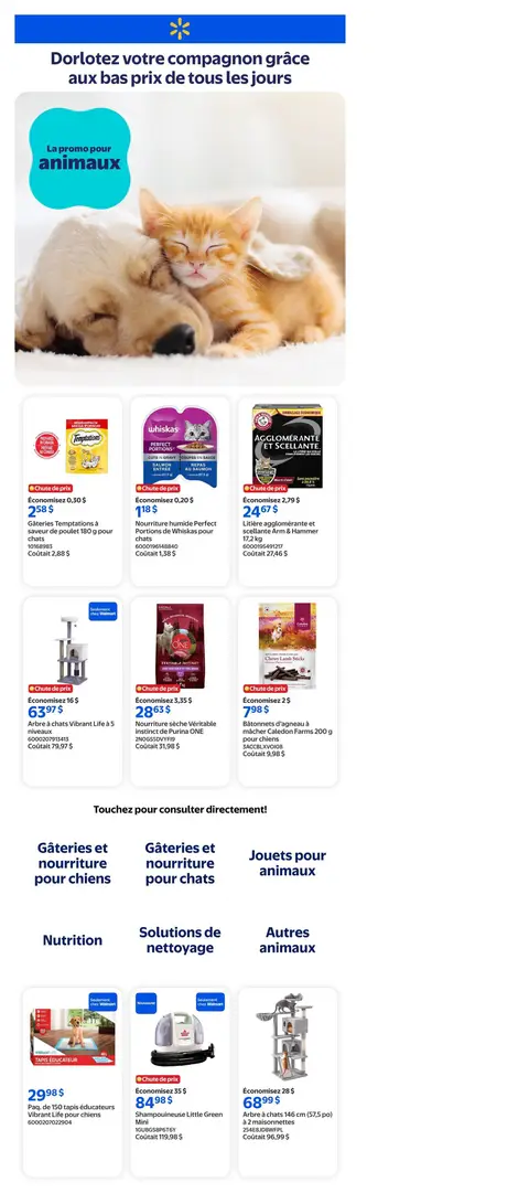 La promo pour animaux