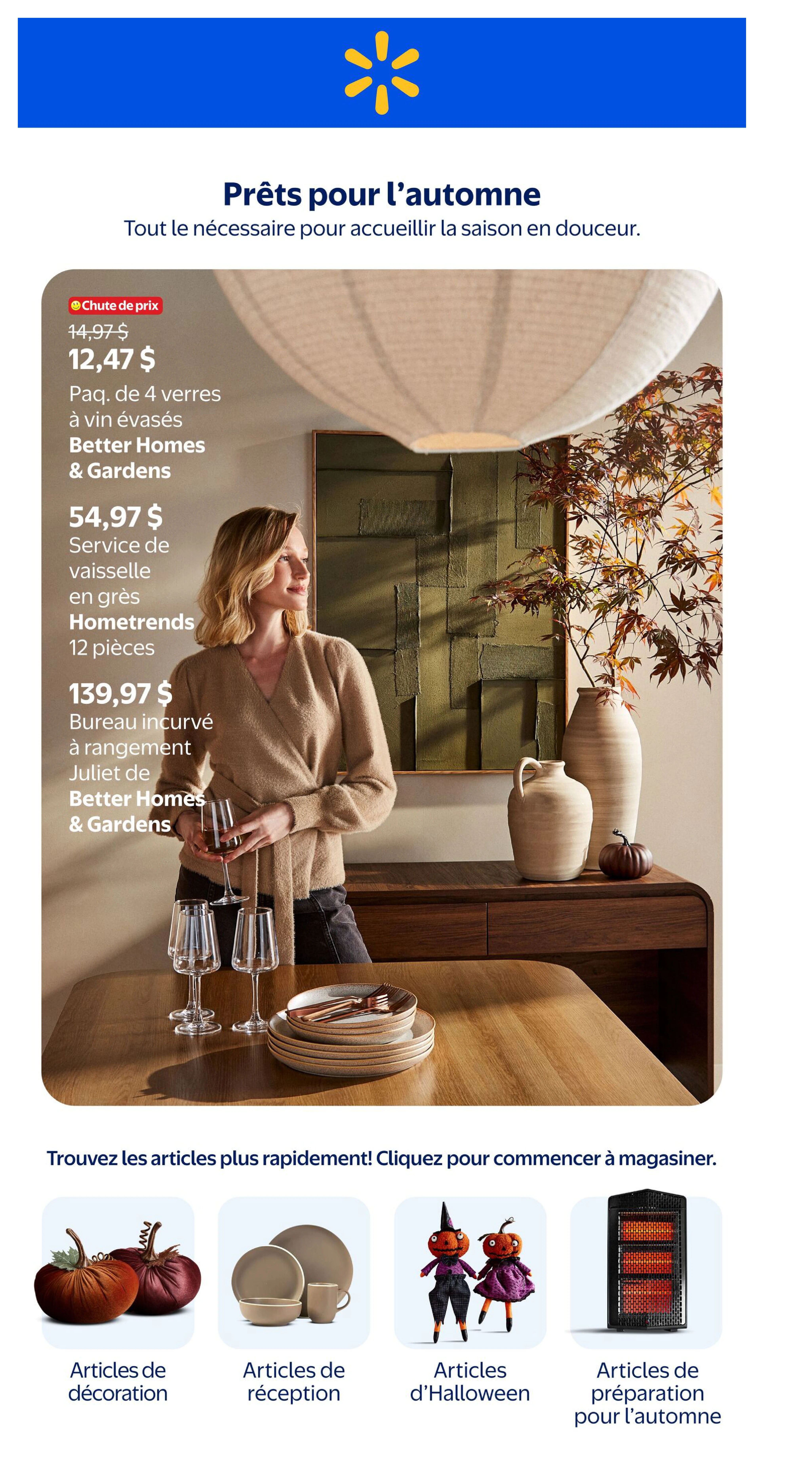 Walmart Quebec Livret Articles de maison d’automne - Page 1