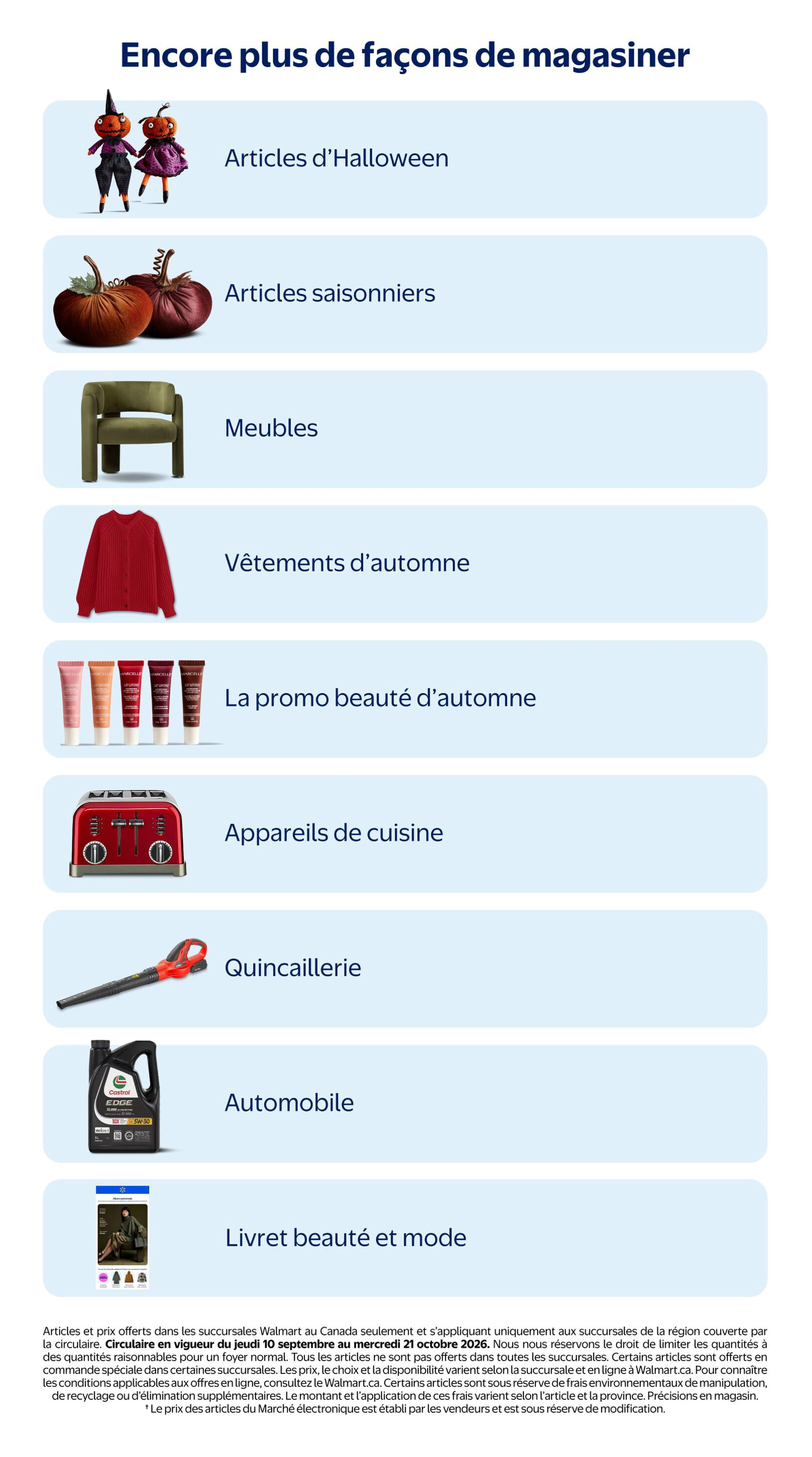 Walmart Quebec Livret Articles de maison d’automne - Page 20