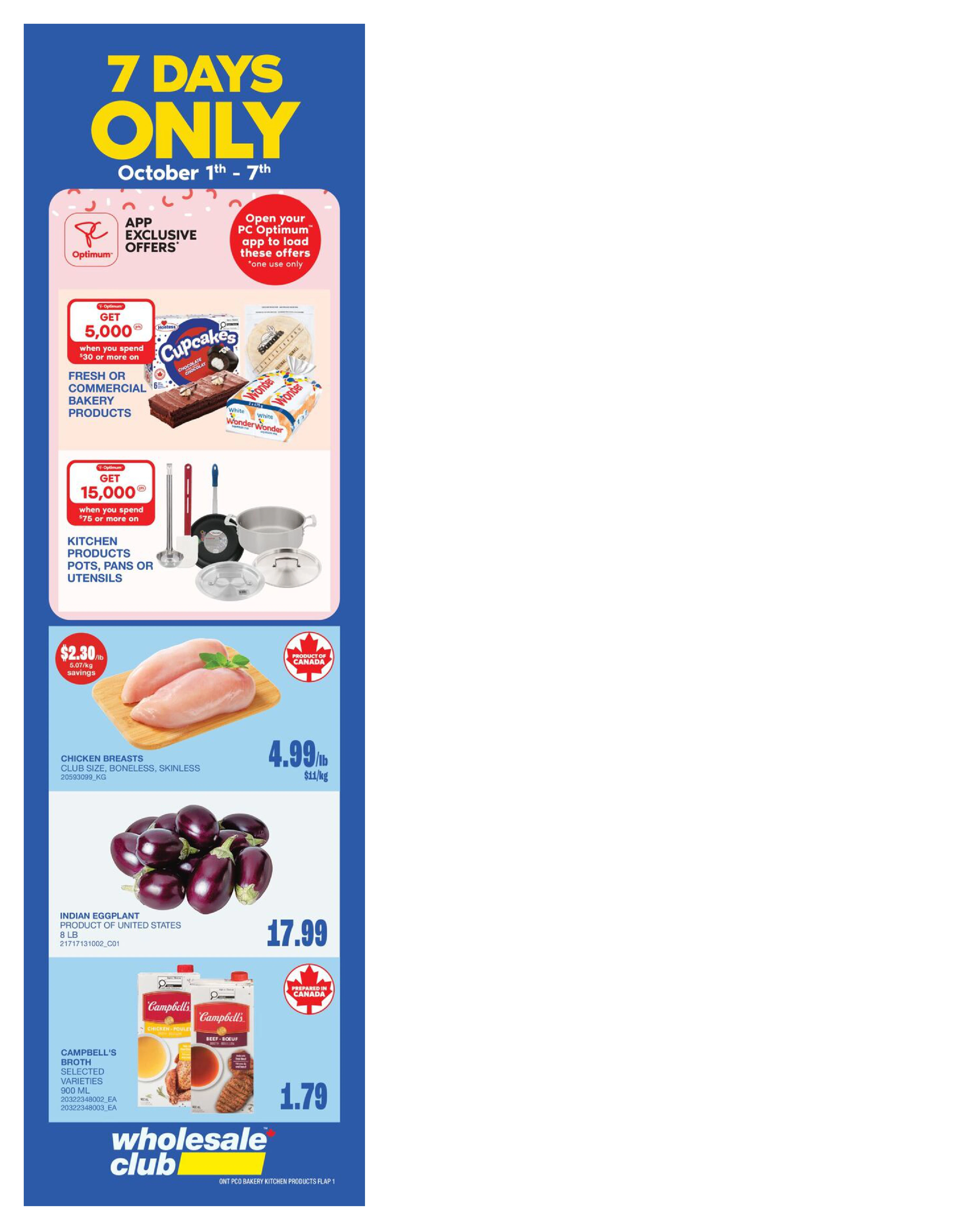 Wholesale Club Flyer - Valid Thursday, October 1 - Wednesday, October 21 - Page 3