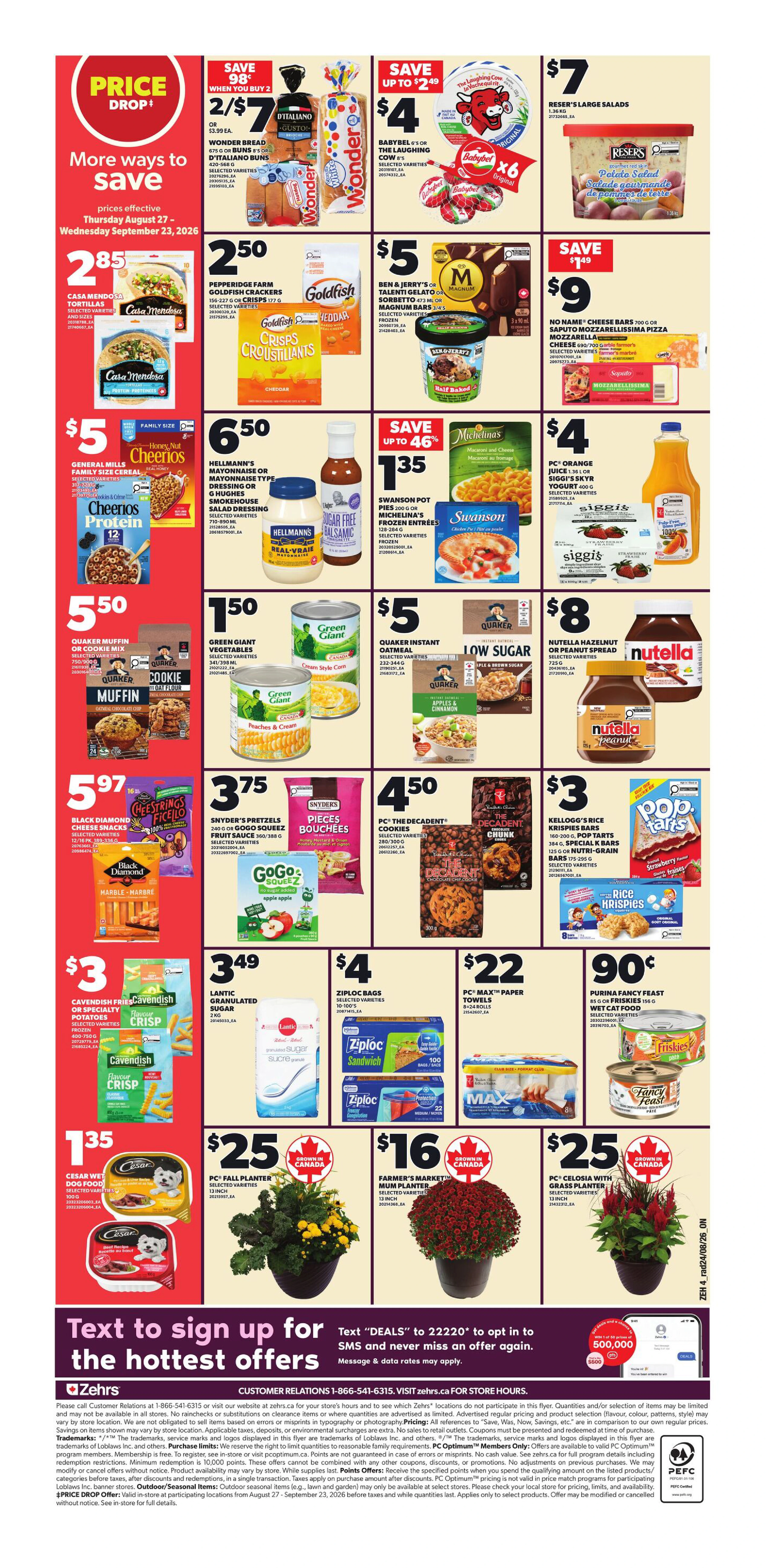 Zehrs Weekly Flyer - Valid Thursday, August 27 - Wednesday, September 02 - Page 2