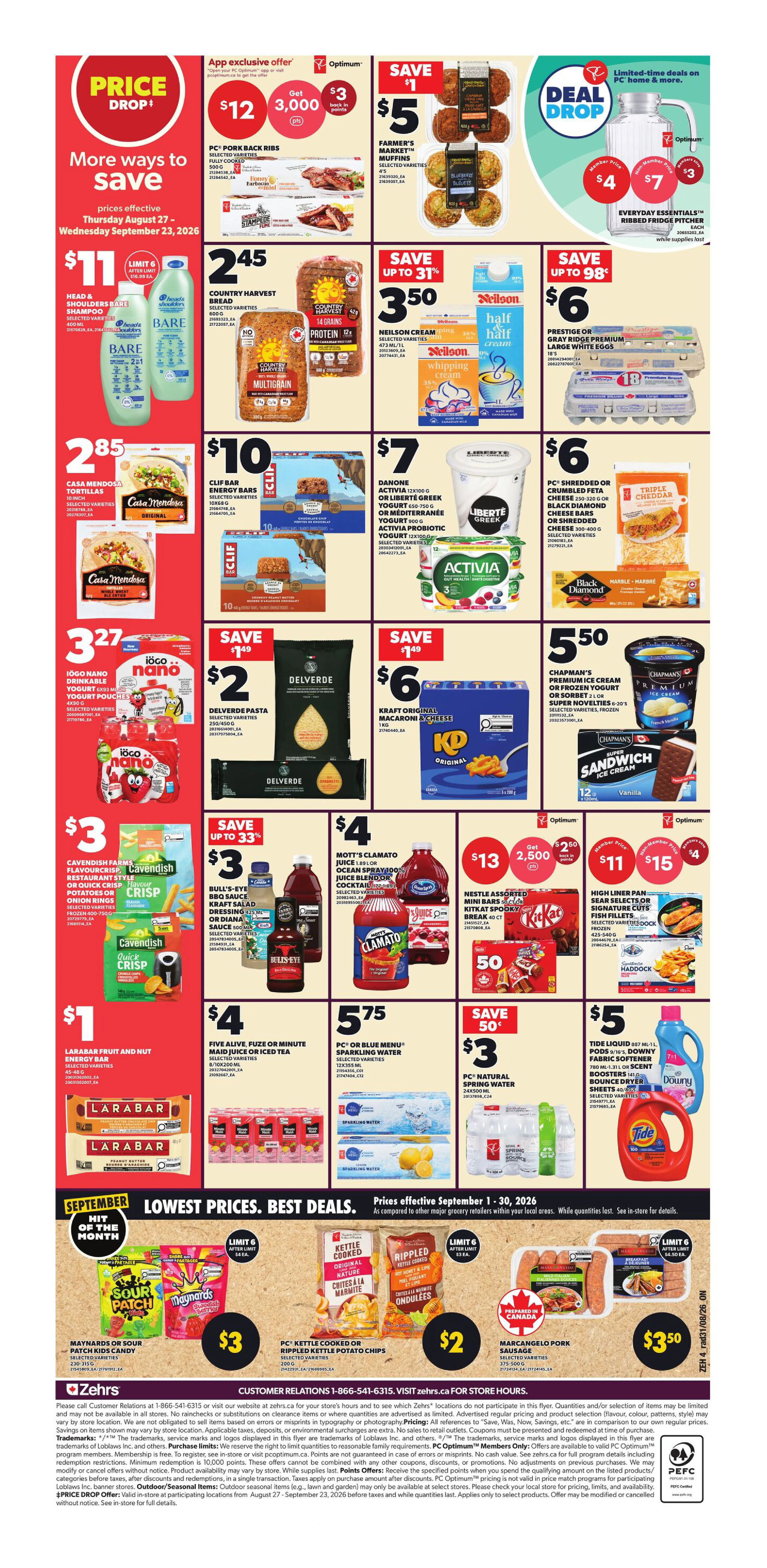 Zehrs Weekly Flyer - Valid Thursday, September 03 - Wednesday, September 09 - Page 2