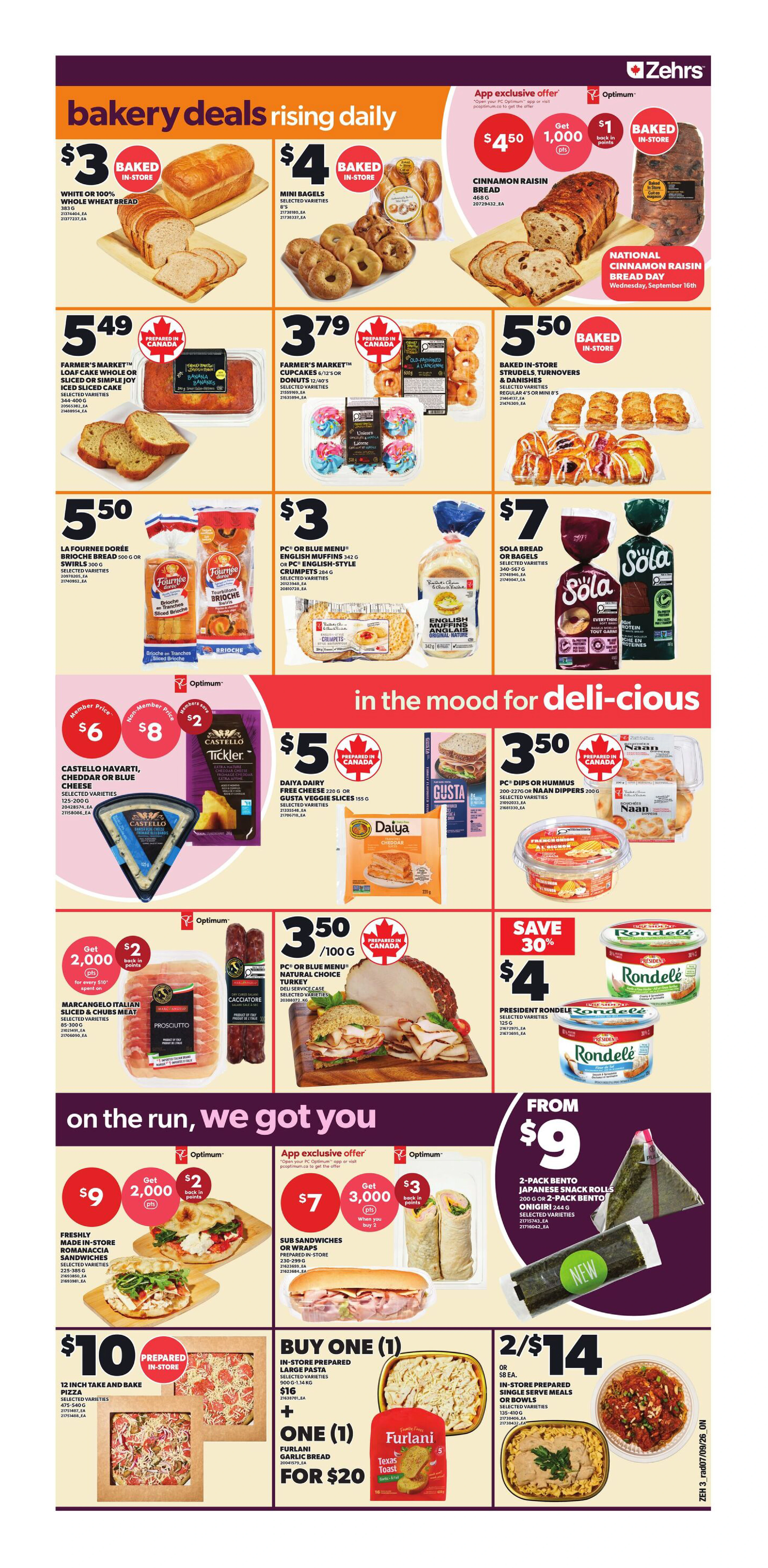 Zehrs Weekly Flyer - Valid Thursday, September 10 - Wednesday, September 16 - Page 4