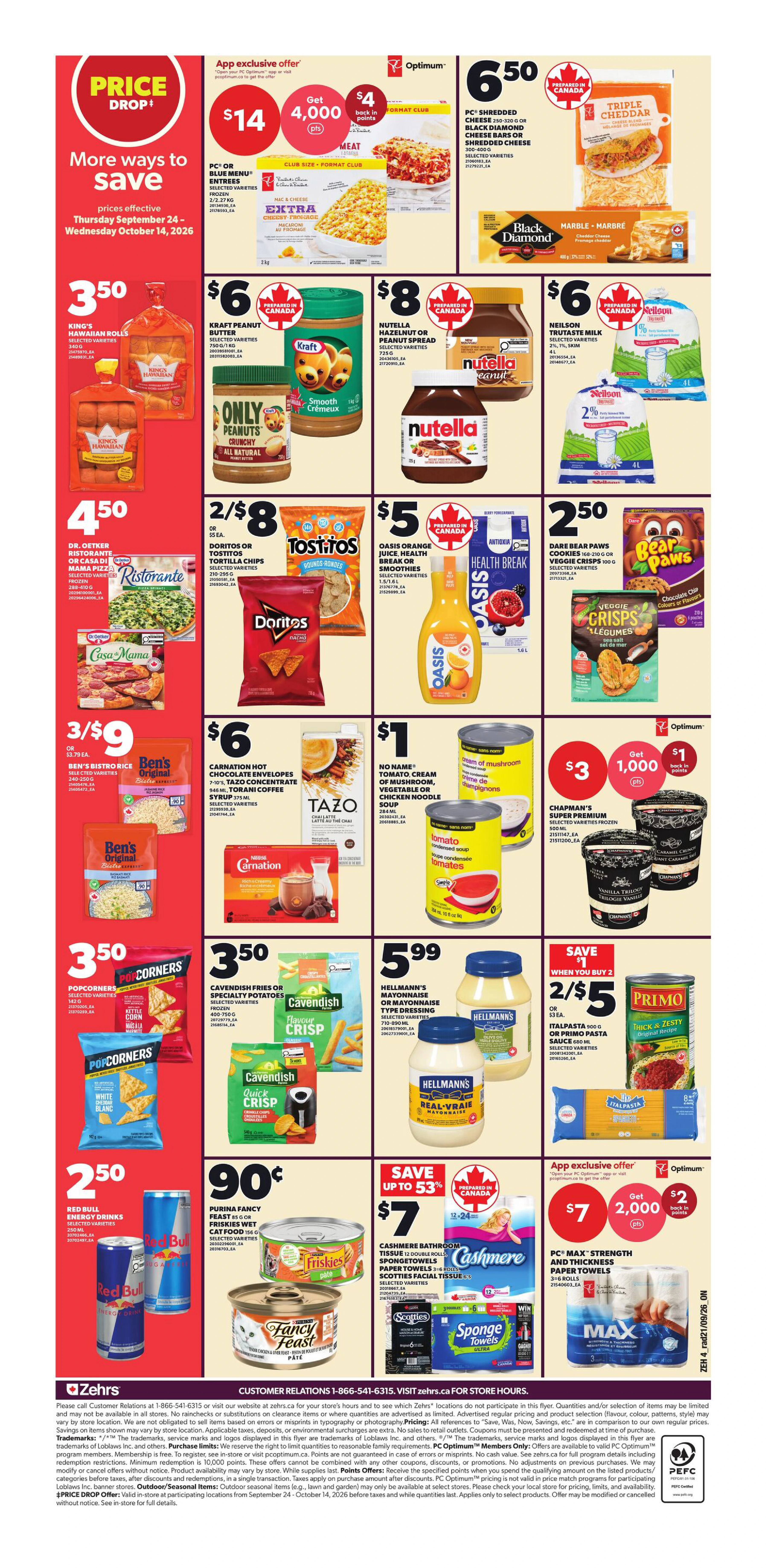 Zehrs Weekly Flyer - Valid Thursday, September 24 - Wednesday, September 30 - Page 2
