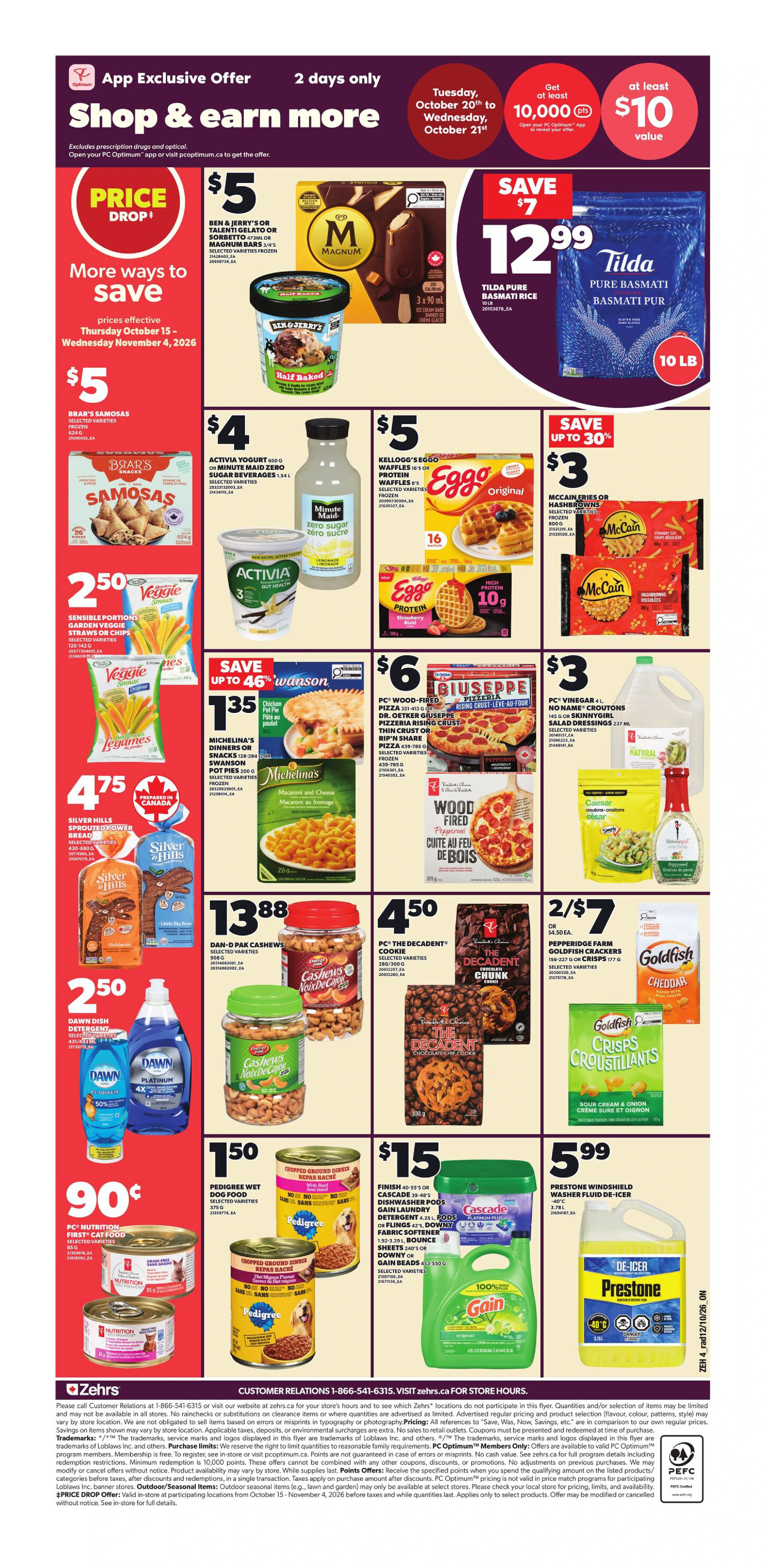 Zehrs Weekly Flyer - Valid Thursday, October 15 - Wednesday, October 21 - Page 2