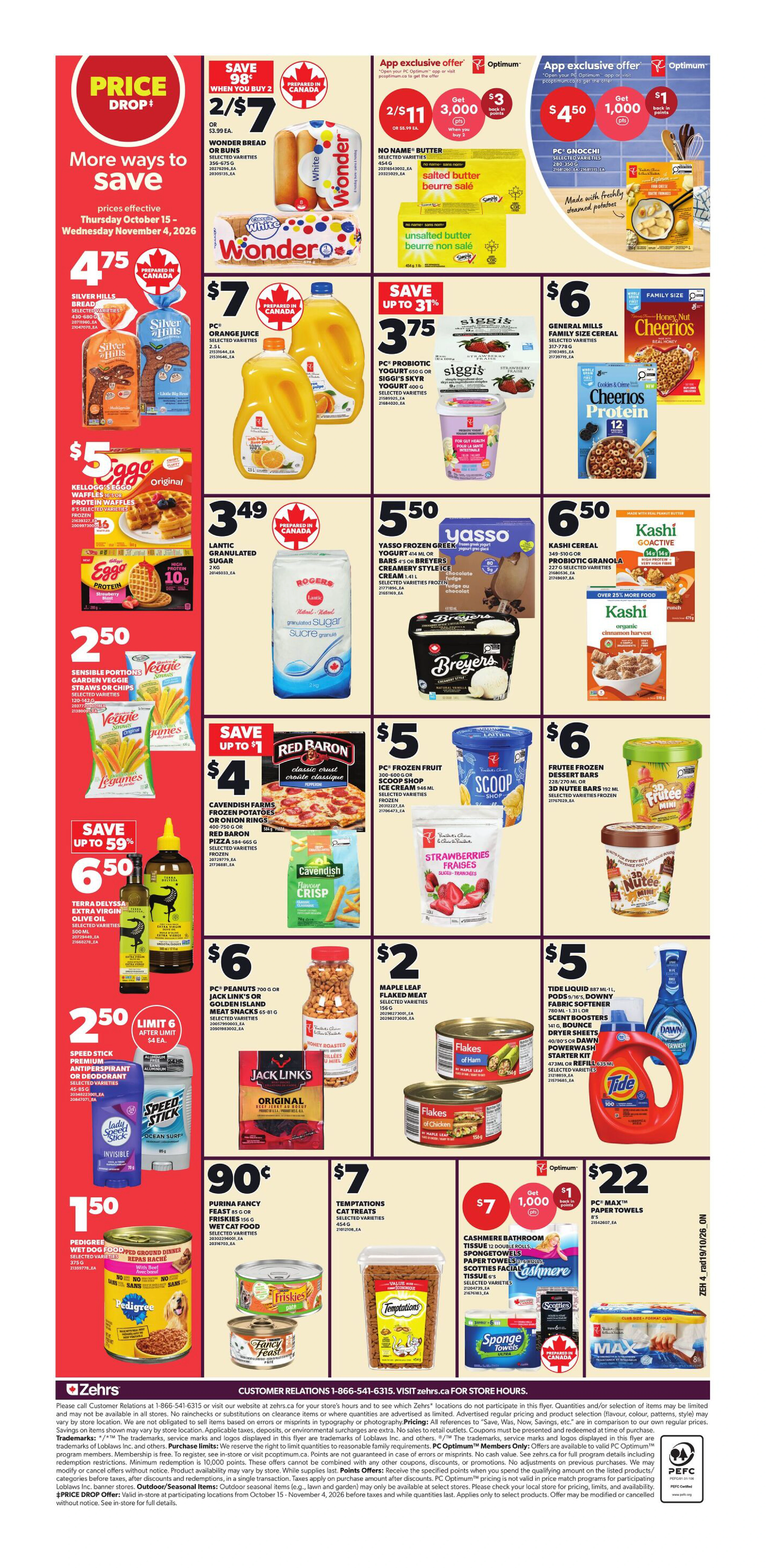 Zehrs Weekly Flyer - Valid Thursday, October 22 - Wednesday, October 28 - Page 2